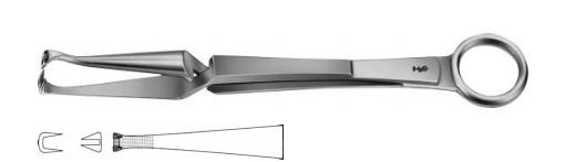 ЗАТИСКАЧ ДЛЯ БІЛИЗНИ ДОЄН, ПРЯМИЙ, 180 ММ, ЗУБЧАСТИЙ (2X2), ГОСТРИЙ